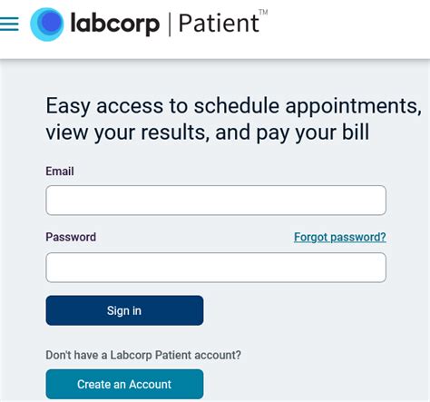 labcorp online patient portal.